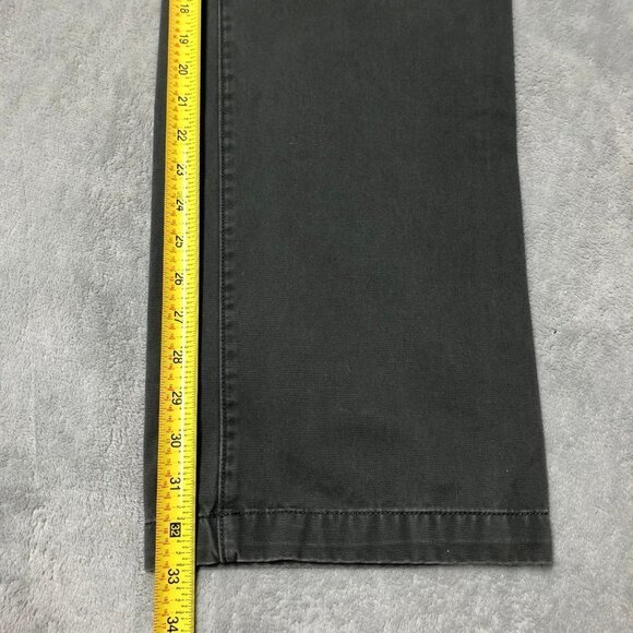 Eddie Bauer Grey Cotton Flat Front Pants Size 38x34 - Picture 10 of 11